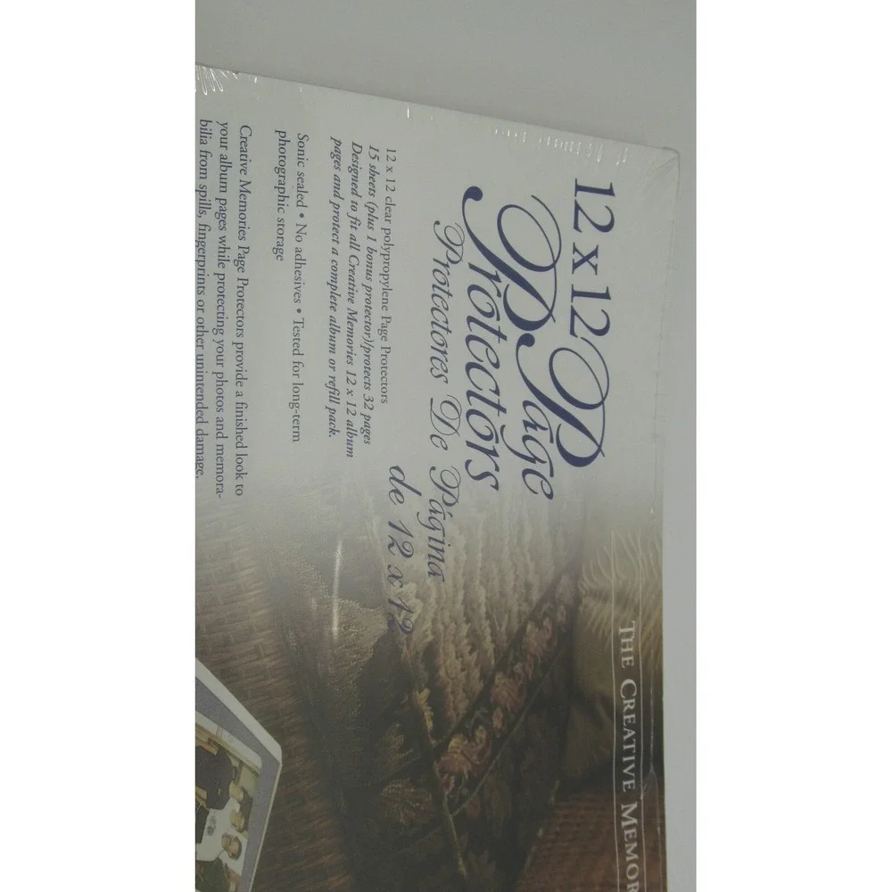 Creative Memories 12x12 Page Protectors Refill 15 Sheets Scrapbook Album